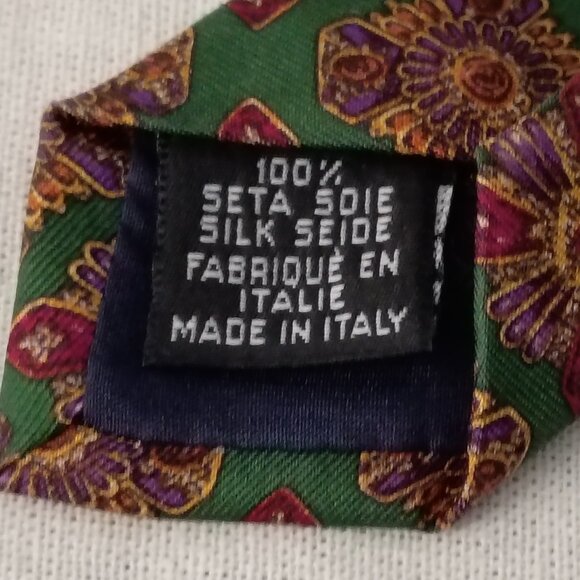 ❤️CHANEL GRIPOIX 100% Silk Tie Made in Italy - Picture 5 of 6